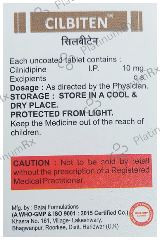 Cilbiten 10mg Tablet