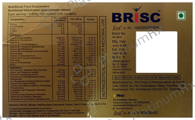 Brisc Tablet 10s