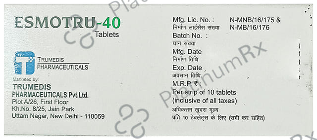 Esmotru 40mg Tablet 10s