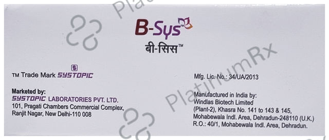 B Sys 20mg Tablet 10s