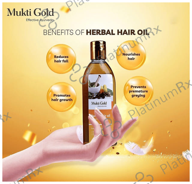 Axiom Mukti Gold Herbal Hair Oil 200 ml