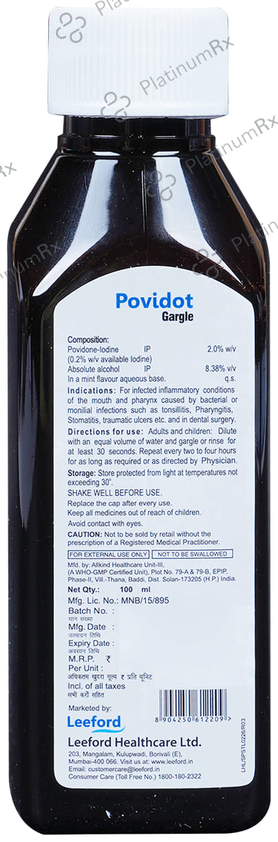 Povidot 2% Gargle 100ml