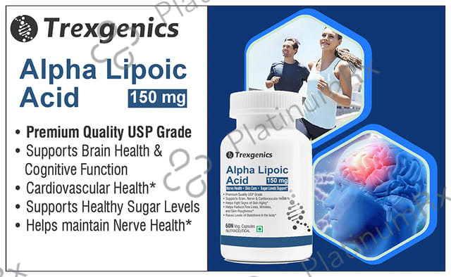 Trexgenics Alpha lipoic Acid Veg Capsule 60s