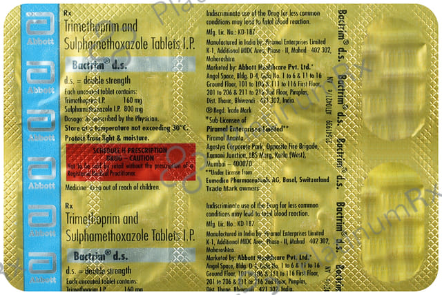 Bactrim DS 800/160mg Tablet 10s