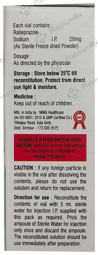 Rabipree 20mg Injection 1s