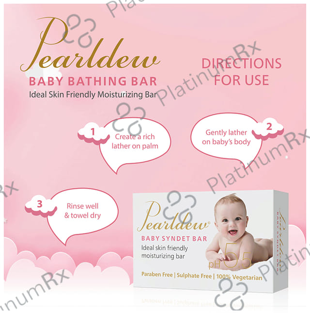 Pearldew pH 5.5 Baby Bathing Bar 75gm
