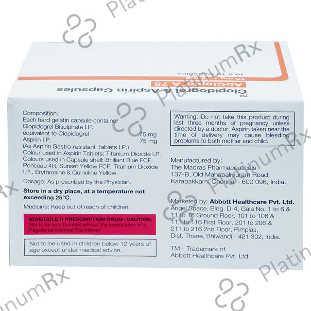 Abclopid A 75mg/75mg Tablet 10s