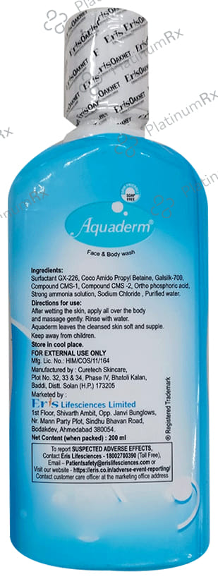 Aquaderm Face & Body Wash 200ml