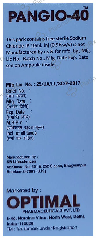 Pangio 40 Injection