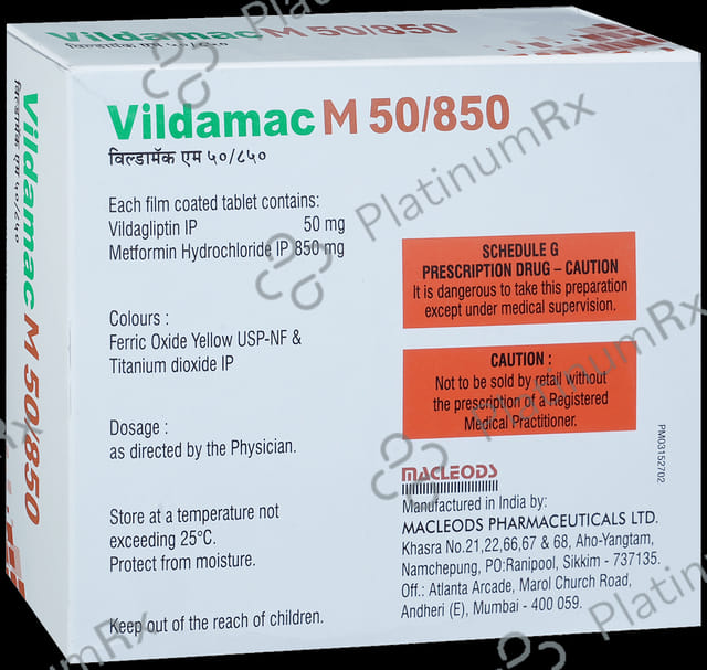 Vildamac M 850/50mg Tablet 15s