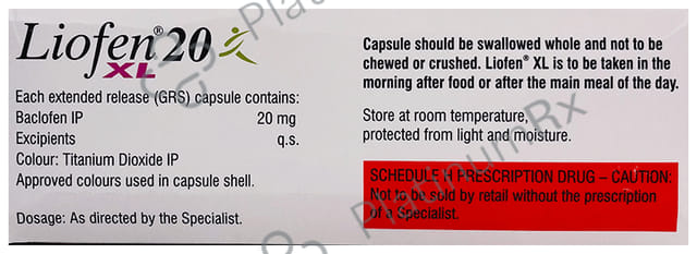 Liofen XL 20mg Capsule 10s