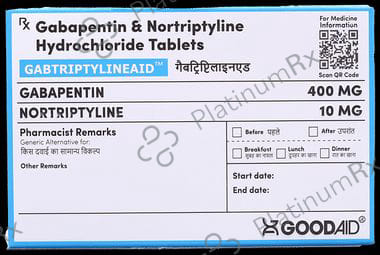 Gabtriptylineaid 400/10mg Tablet 10s