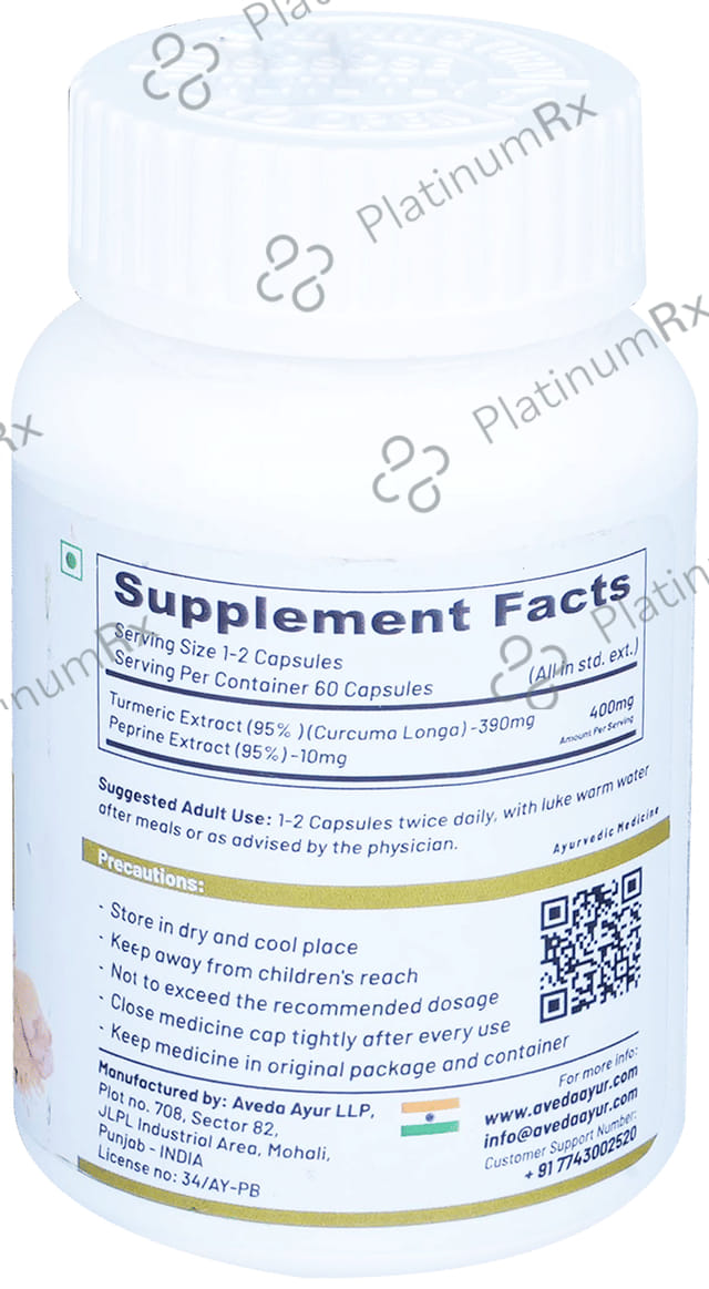 Life Aveda Premium Supreme Curcumin Veg Capsule