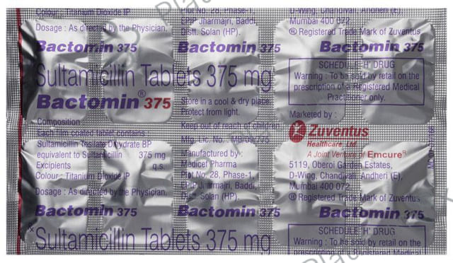 Bactomin 375mg Tablet 10s