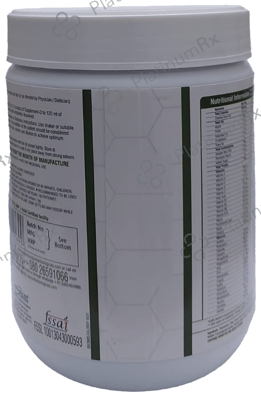 Supplement D Powder - Nutritional Supplement for Diabetics - Gluten, Lactose & Sugar Free - Flavour Vanilla