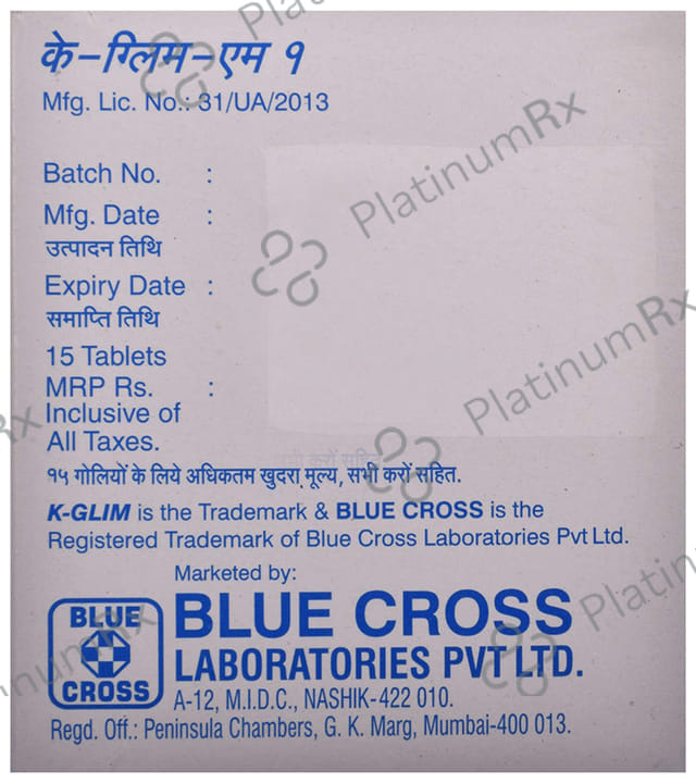 K Glim M 1/500mg Tablet PR 15s