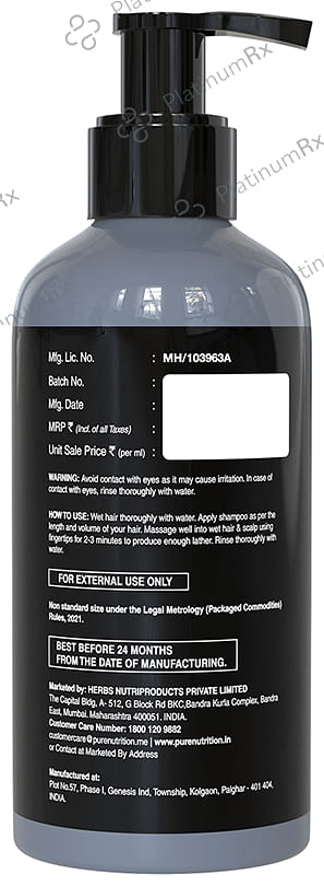 Pure Nutrition Biotin Shampoo