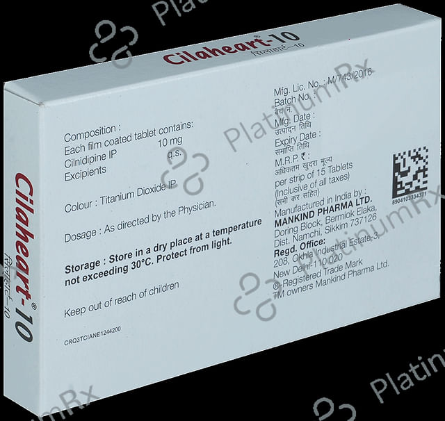 Cilaheart 10mg Tablet 15s