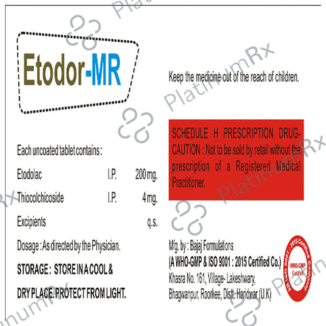 Etodor 200/4mg Tablet MR 10s