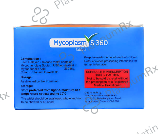 Mycoplasm S 360mg Tablet DR 10s