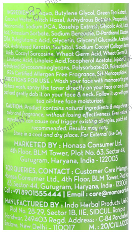 Mamaearth Green Tea Face Toner