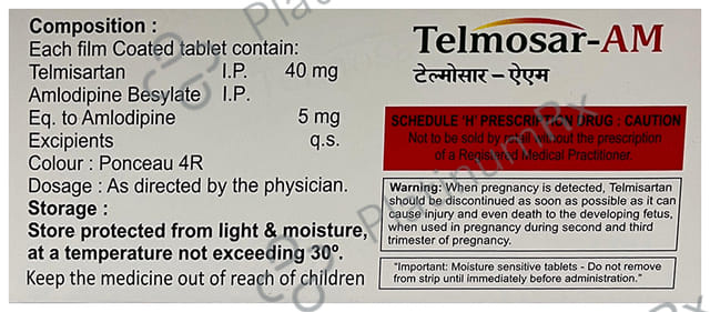 Telmosar AM 40mg/5mg Tablet