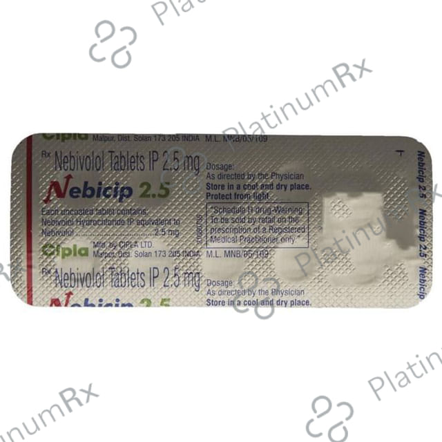 Nebicip 2.5mg Tablet 10s