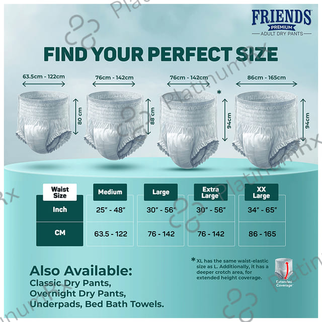 Friends Premium Adult Dry Pants Medium 10s