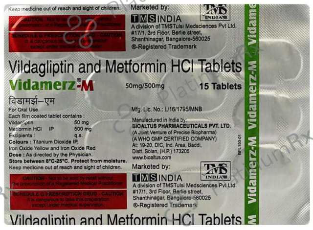 Vidamerz M 500/50mg Tablet 15s