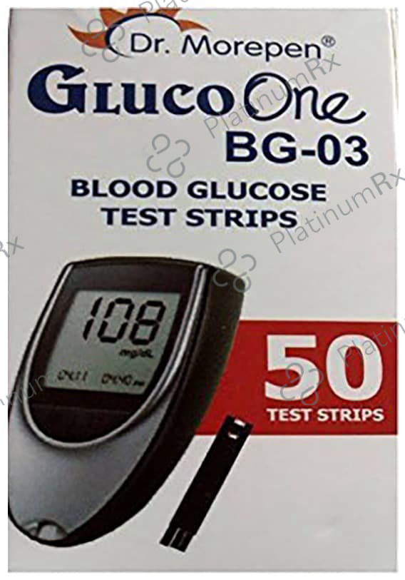 Dr Morepen Gluco One BG 03 Blood Glucose Test Strip 50s