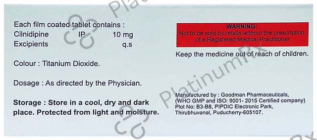 Cilniron 10mg Tablet