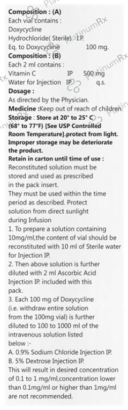 Doxyrit 100mg/100mg Injection