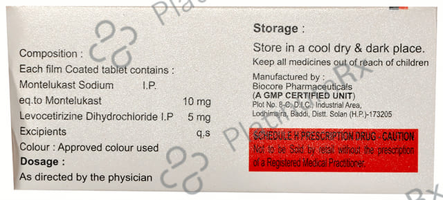 Krisflu M 5mg/10mg Tablet