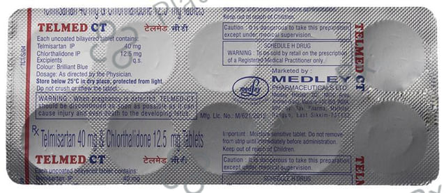 Telmed CT 12.5/40mg Tablet 10s
