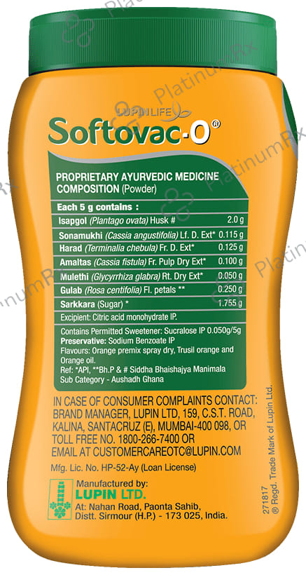 Softovac O Powder Orange 250gm