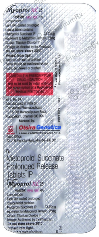 Myoprol XL 25mg Tablet 10s