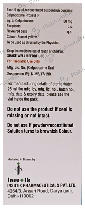 Insupod 50 Dry Syrup