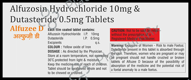 Alfuzee D 10/0.5mg Tablet 10s