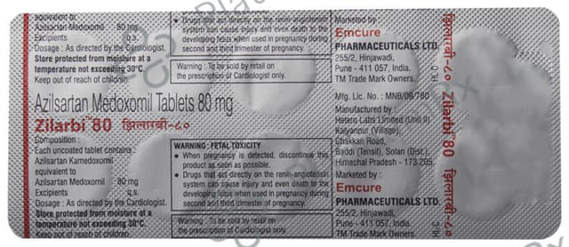 Zilarbi 80mg Tablet 10s
