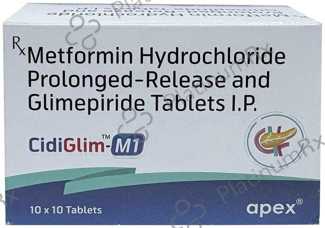 Cidiglim M 1mg/500mg Tablet PR 10s