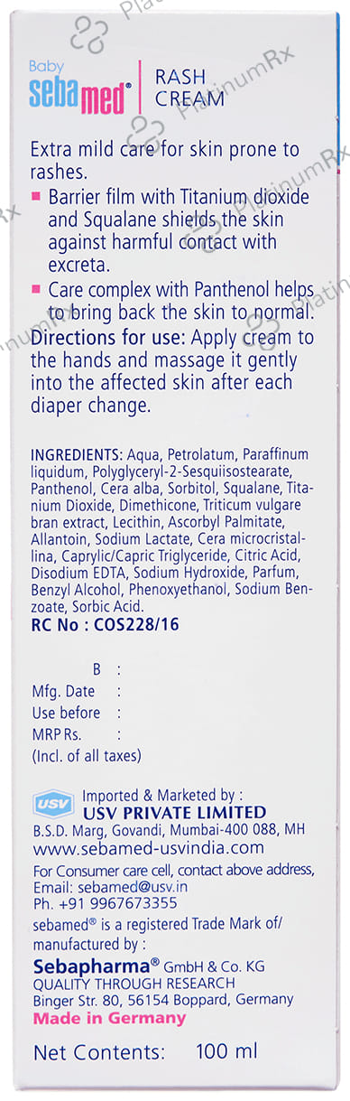 Sebamed Baby Rash Cream 100ml