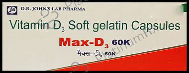 Max-D3 60K Soft Gelatin Capsule 8s