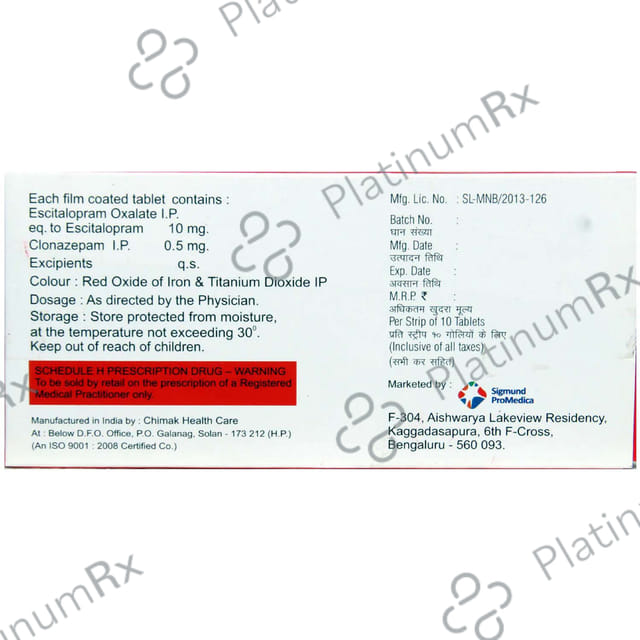 Talo CZ 0.5 mg/10 mg Tablet