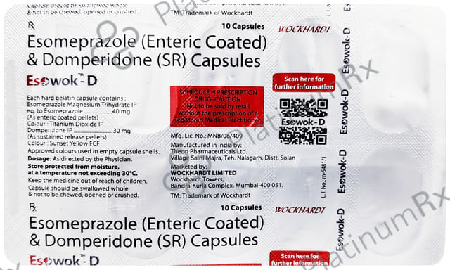 Esowok D 30/40mg Capsule 10s