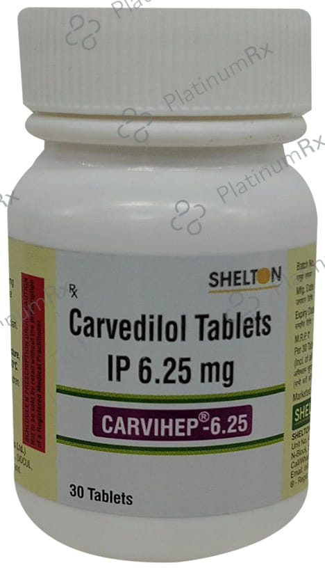 Carvihep 6.25mg Tablet 30s
