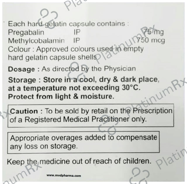 Odyna P 750mcg/75mg Capsule