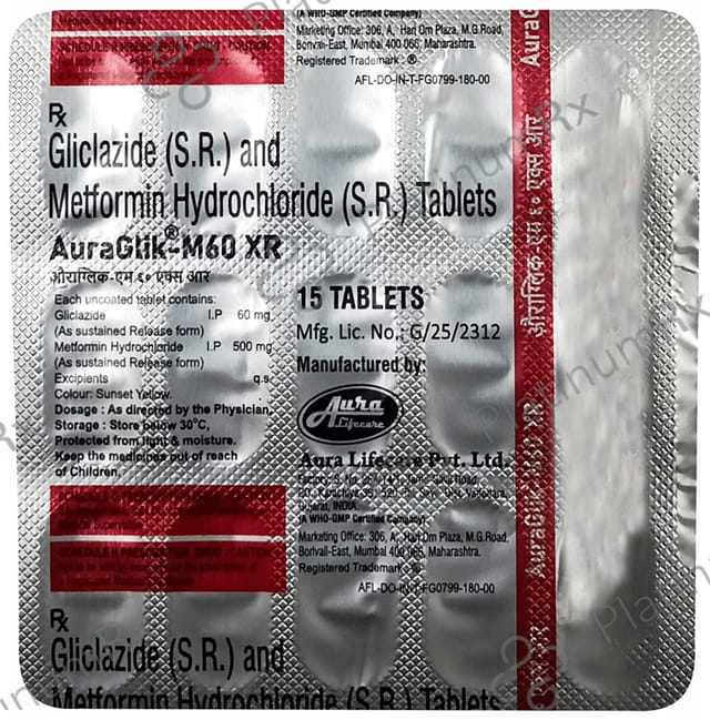 Auraglik-M60 XR Tablet SR