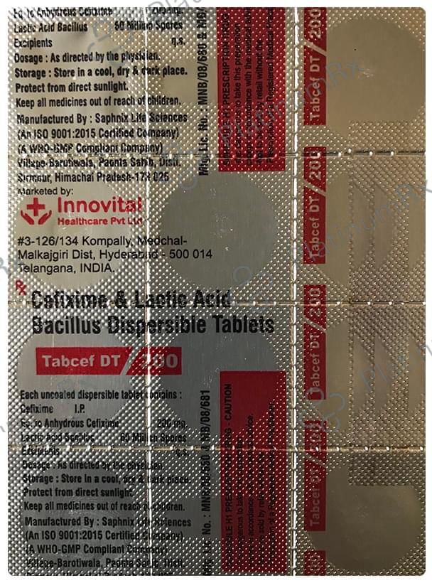 Tabcef DT 200 Tablet