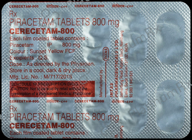 Cerecetam 800mg Tablet 10s