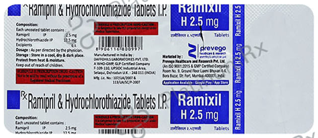 Ramixil H 2.5/12.5mg Tablet 10s